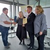 Ernennung zum Ehrenmitglied des Zentralverbandes
v.l. Geschäftsstellenleiter Horst Teuscher, Uta-Werner Dick, Präsident Michael Seubert, Vizepräsidentin Maren Foryta